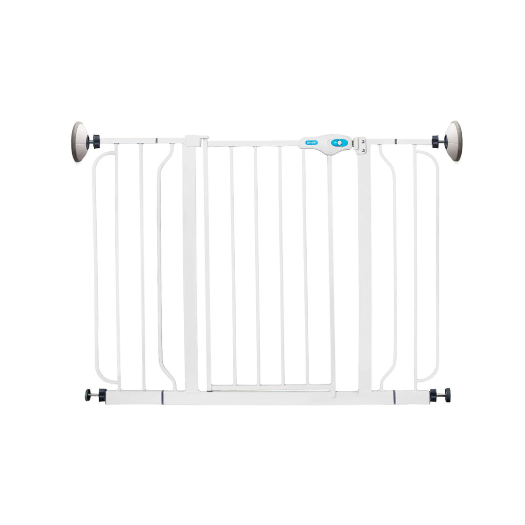 Regalo Extra Wide Span 56 Inch Walk Through Baby Gate w/4pk of Wall Mounts(Used)