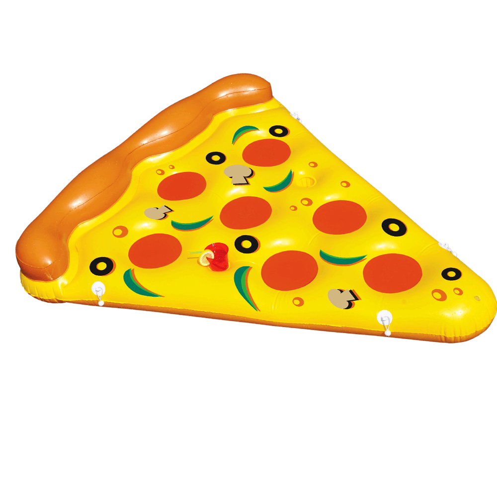 Swimline Pizza Slice Inflatable Pool Float & Giant Swan Inflatable Ride-On Float
