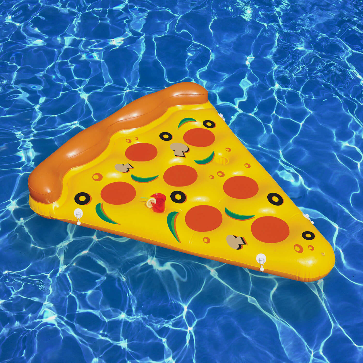 Swimline Giant Pizza Slice Pool Raft and Inflatable UFO Lounge Chair Pool Float