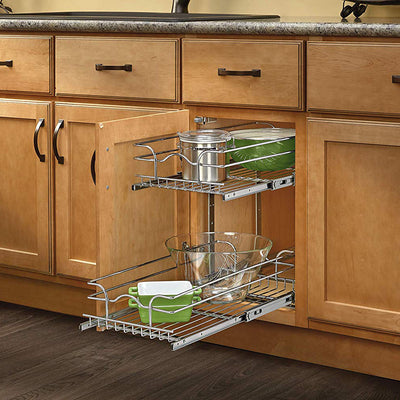 Rev-A-Shelf Deep Base Kitchen Cabinet Pull Out Organizer, 2 Different Sizes - VMInnovations