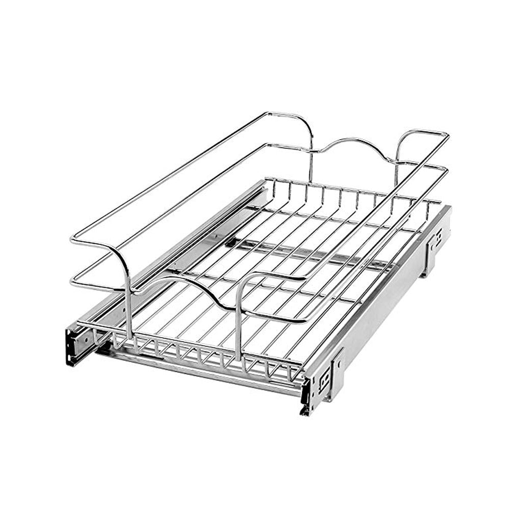 Rev-A-Shelf 12 Inch Wide 22 Inch Base Cabinet Pull Out Wire Basket (Open Box)