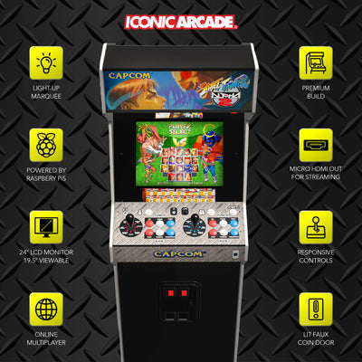 Iconic Arcade Street Fighter Alpha 2 XT Arcade Machine (Open Box)