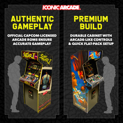 Iconic Arcade Street Fighter Alpha 2 XT Arcade Machine (For Parts)