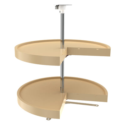 Rev-A-Shelf 24" Almond Pie-Cut Cabinet Lazy Susan 2-Shelf, Certified Refurbished