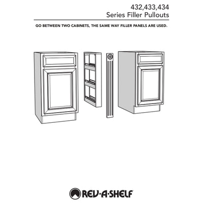 Rev-A-Shelf 3"x30" Pullout Between Cabinet Wall Filler (Certified Refurbished)