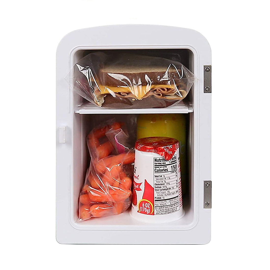 Nostalgia Retro Dry Erase 6 Can Refrigerator w/ Carry Handle Heating (For Parts)