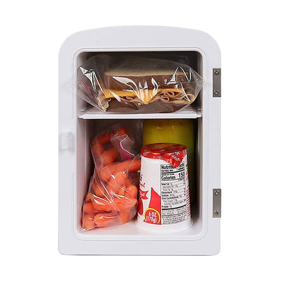 Nostalgia Retro Dry Erase 6 Can Refrigerator w/ Carry Handle Heating (For Parts)
