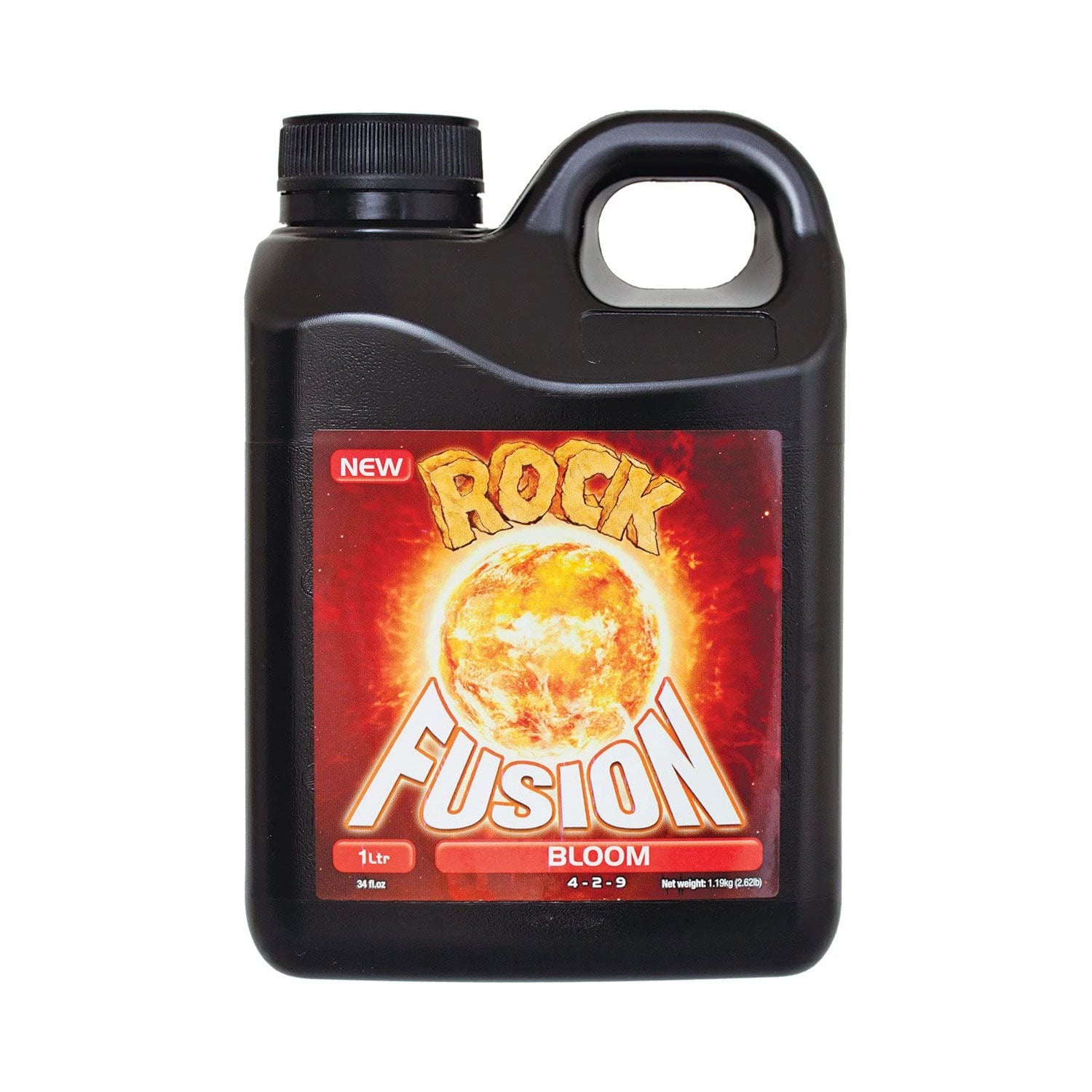 Rock Nutrients GGFBN1L Fusion Bloom Base Nutrient Fertilizer Plant Food, 1 Liter - VMInnovations