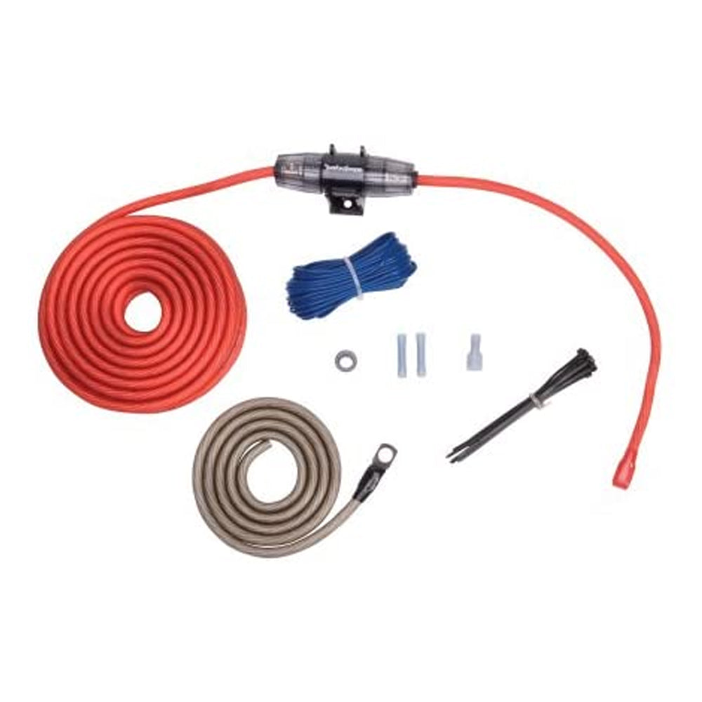 Rockford Fosgate Audio Amp Installation Wiring Kit & Enclosed Subwoofer Package