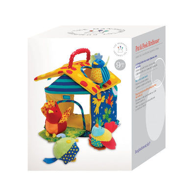 Manhattan Toy Put and Peek Soft Interactive Birdhouse with 4 Birds (Open Box)