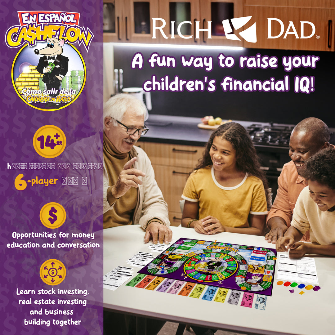 Rich Dad CASHFLOW Strategic Investing & Educational Board Game, En Español