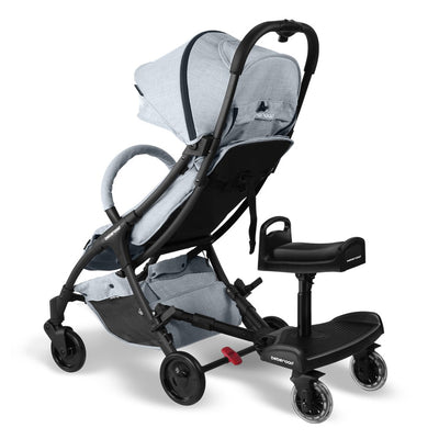 Beberoad Rider Baby Stroller Glider Board & R2 Ultra Lightweight Stroller, Black