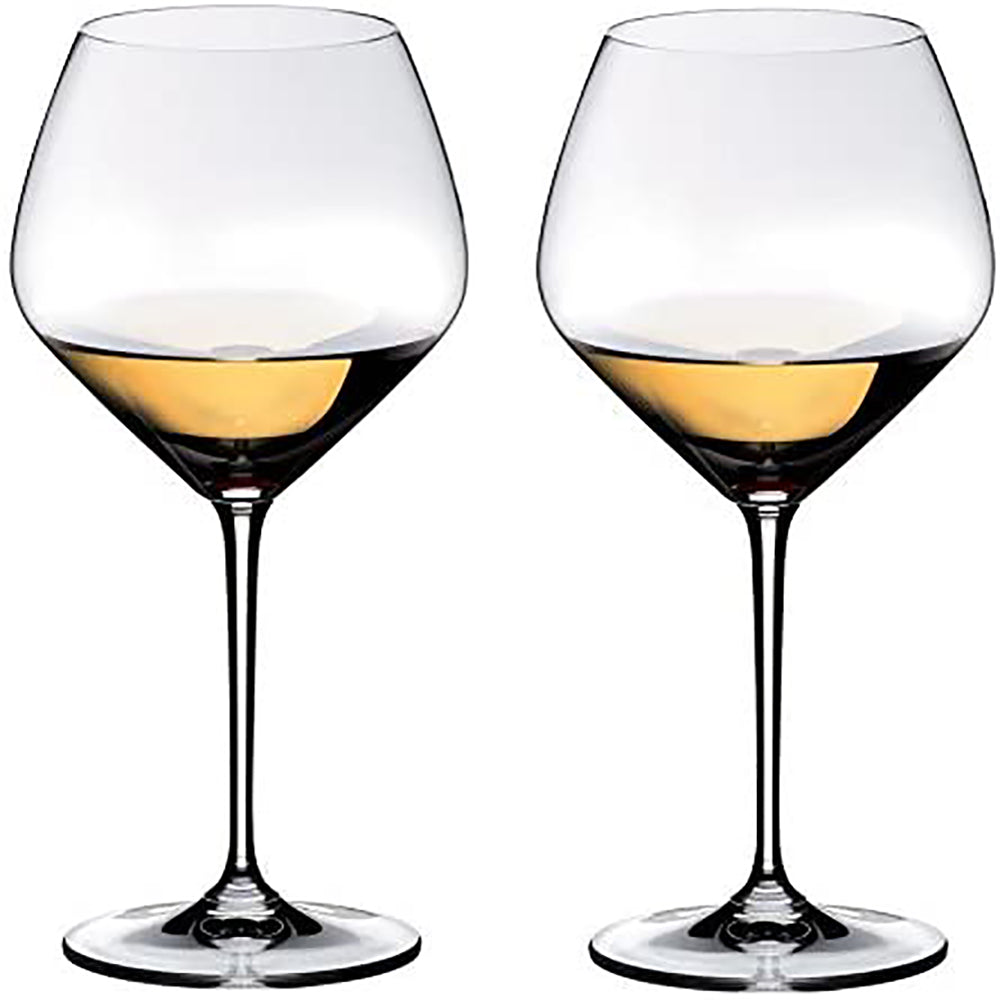 Riedel Heart to Heart Unique Chardonnay Wine Glasses, Set of 2 (Open Box)