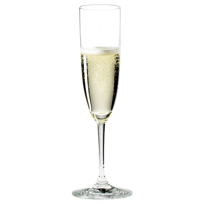 Riedel Vinum Dishwasher Safe Crystal Champagne Wine Glasses w/ Cloth (8 Pack)