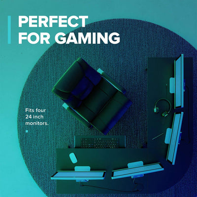 RIF6 L Shaped Computer Office Desk w/ Keyboard Tray, Easy Assembly (For Parts) - VMInnovations