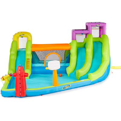 RipTide Triple Fun Inflatable PVC Water Park Obstacle Course w/ 3 Slides (Used)