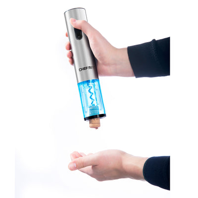 Chefman Cordless Electric Wine Bottle Opener with Rechargeable Battery (Used)