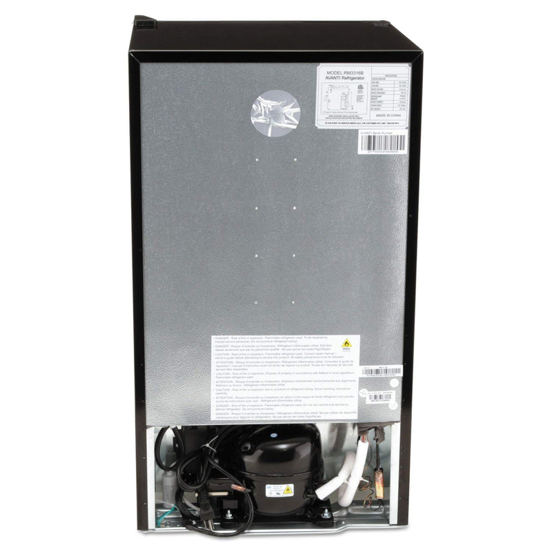 Avanti 3.3 Cu Ft Single Door Compact Mini Fridge Refrigerator Chiller (Used)