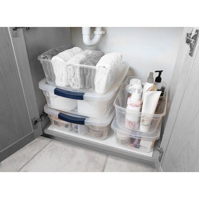 Rubbermaid Cleverstore Bundle with 4 Each 41 Qt & 95 Qt Latching Storage Bins