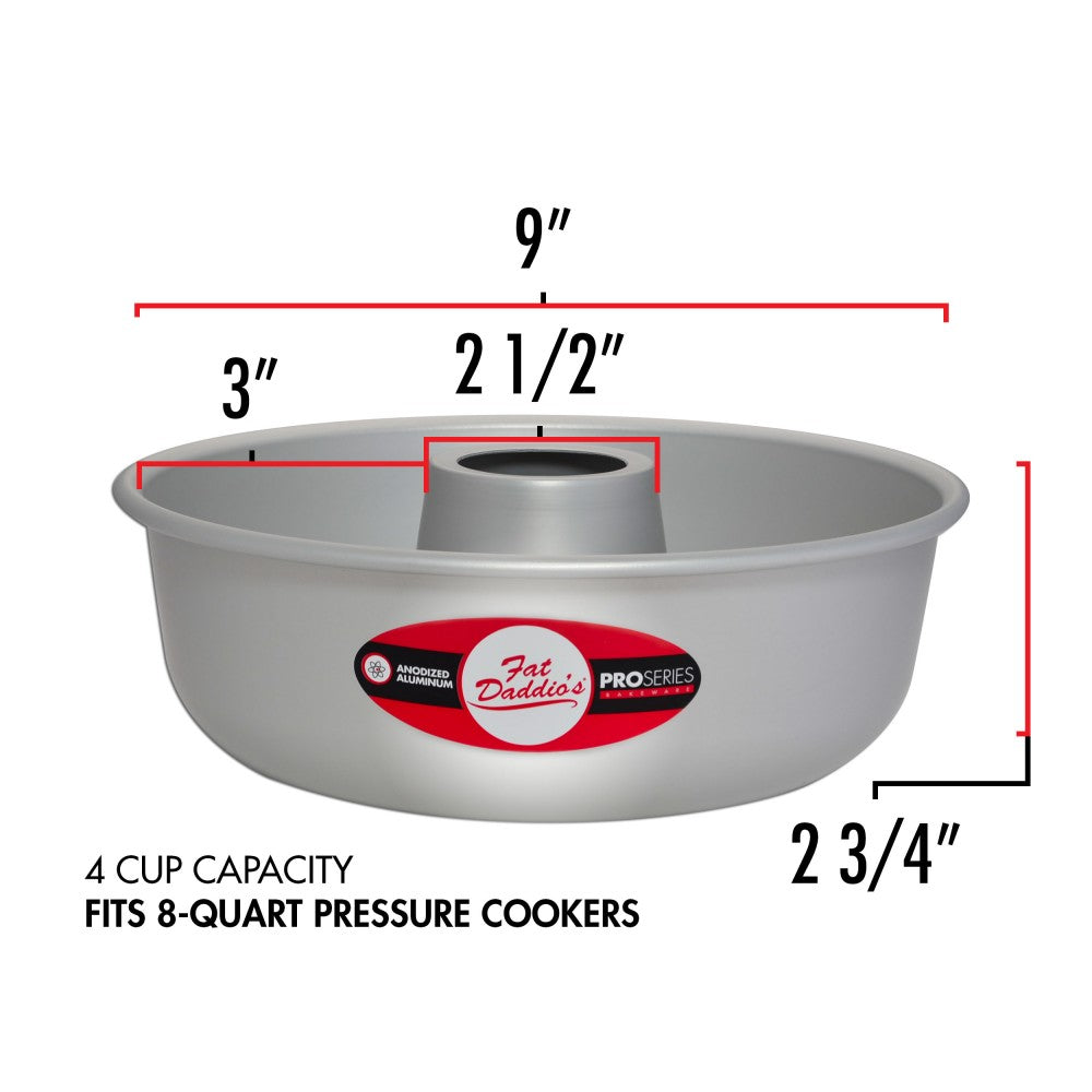 Fat Daddio's RMP-9 Anodized Aluminum Baking Cooking Ring Mold Pan, 9 x 2.75 Inch - VMInnovations