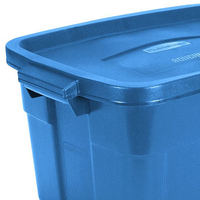 Rubbermaid Roughneck Tote 14 Gallon Container, Heritage Blue (6 Pack) (Open Box) - VMInnovations