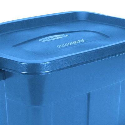 Rubbermaid Roughneck Tote 14 Gallon Storage Container, Heritage Blue (6 Pack) - VMInnovations