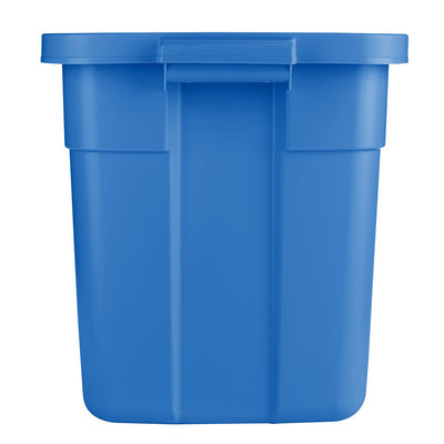 Rubbermaid Roughneck Tote 18 Gallon Storage Container, Blue (6 Pack) (Open Box)