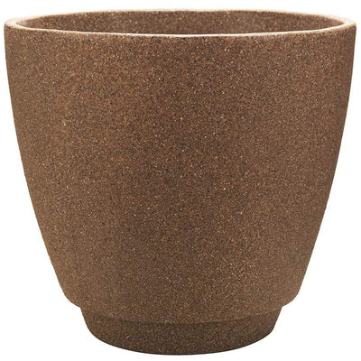 Southern Patio Metro 20 Inch Diameter Brown Resin Outdoor Planter Urn (Damaged)