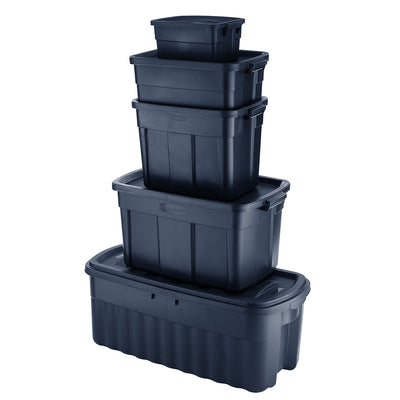 Rubbermaid Roughneck 10 Gallon Rugged Storage Tote Container (6 Pack) (Used)