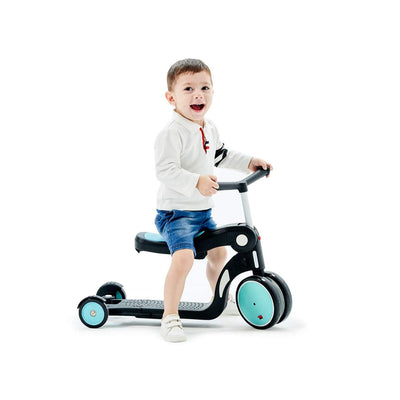 Beberoad Roadkid 5 in 1 Multifunctional Scooter & Balance Bike for Kids, Blue