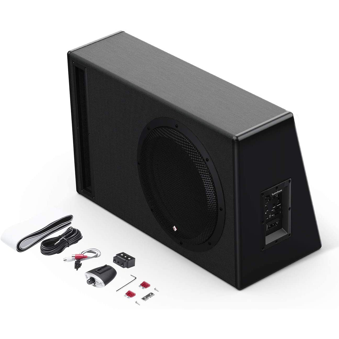 Rockford Fosgate Audio Amp Installation Wiring Kit & Enclosed Subwoofer Package