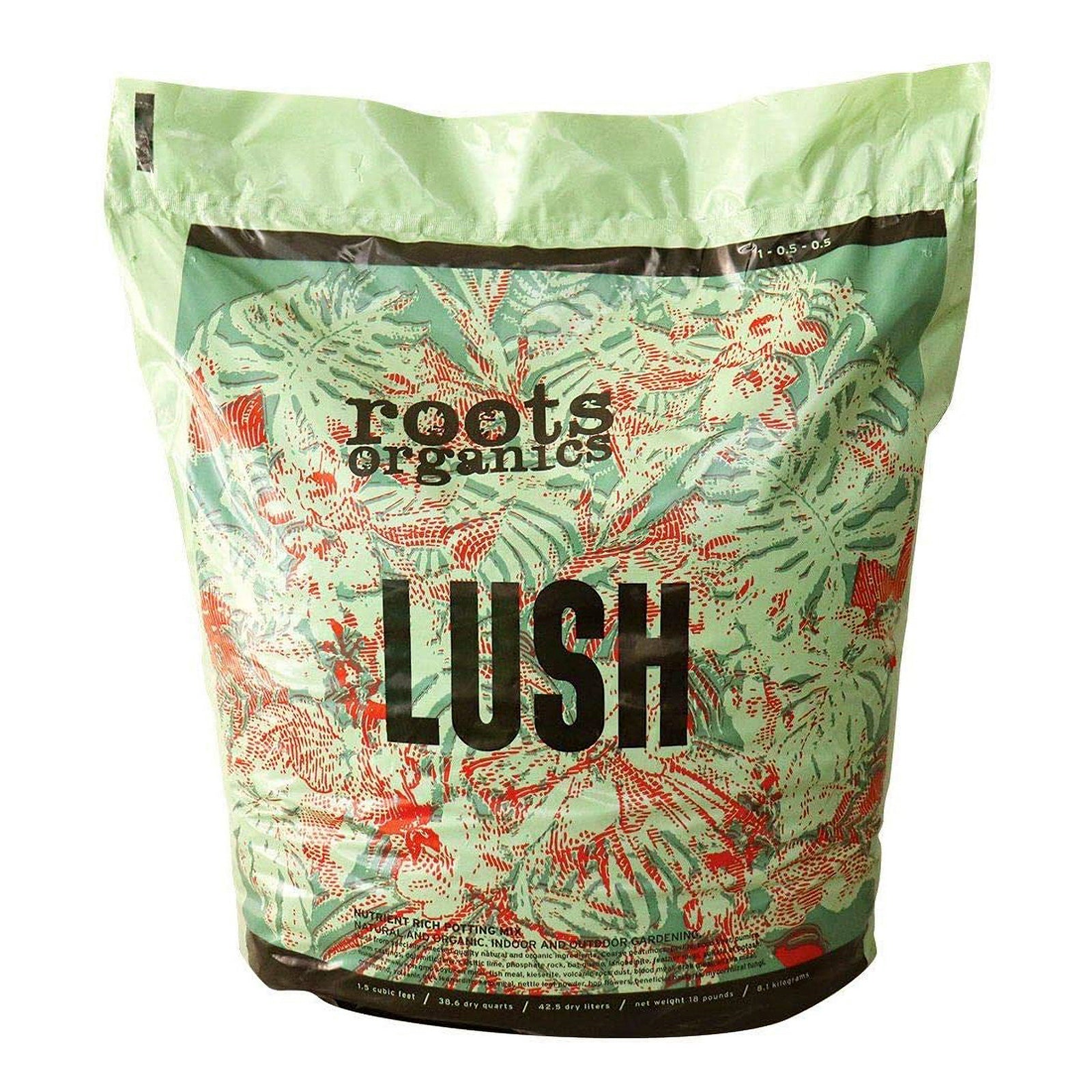 Roots Organics ROL15 Lush Organic Garden Peat Based Potting Soil Mix, 1.5 CuFt - VMInnovations