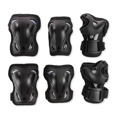 Rollerblade Protective Skate Gear w/ Wristguards, Knee Pads, & Elbow Pads, Large