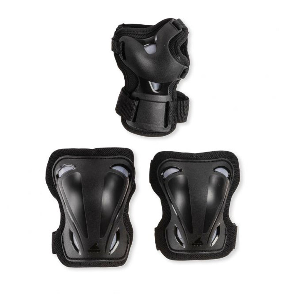 Rollerblade Protective Skate Gear w/ Wristguards, Knee Pads, & Elbow Pads, Large