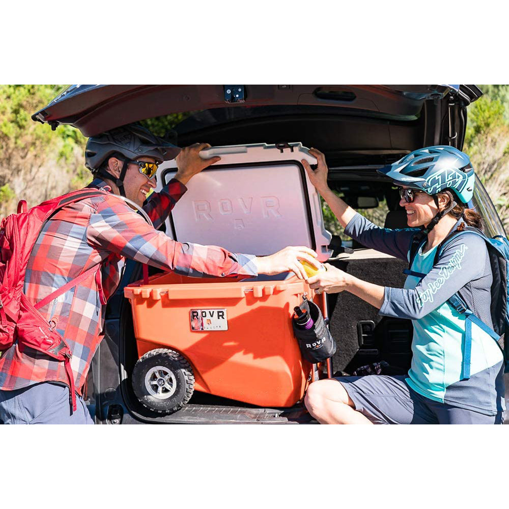 RovR RollR Portable Rolling Insulated Cooler w/ Wheels 60 Qt, Powder (For Parts)
