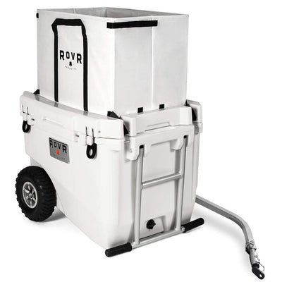 RovR RollR Portable Rolling Insulated Cooler w/ Wheels 60 Qt, Powder (For Parts)