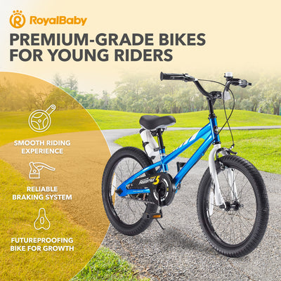RoyalBaby Freestyle Outdoor Kid's Sporty Bicycle w/Kickstand, 1, Blue (Open Box)