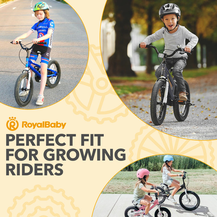 RoyalBaby Freestyle Outdoor Sporty Bicycle with Kickstand, 18", Black (Open Box)