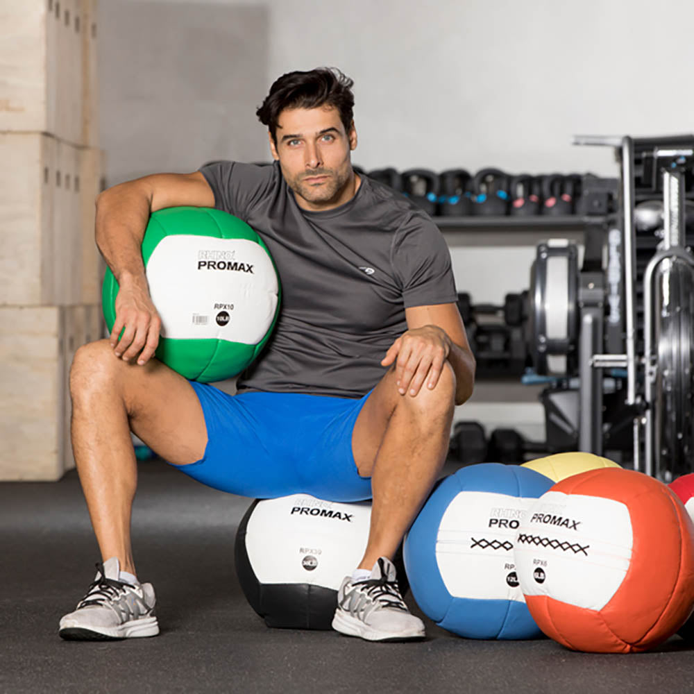 Champion Sports Soft Shell Rhino Slam Royal Blue Medicine Ball, 12 Pounds (Used)