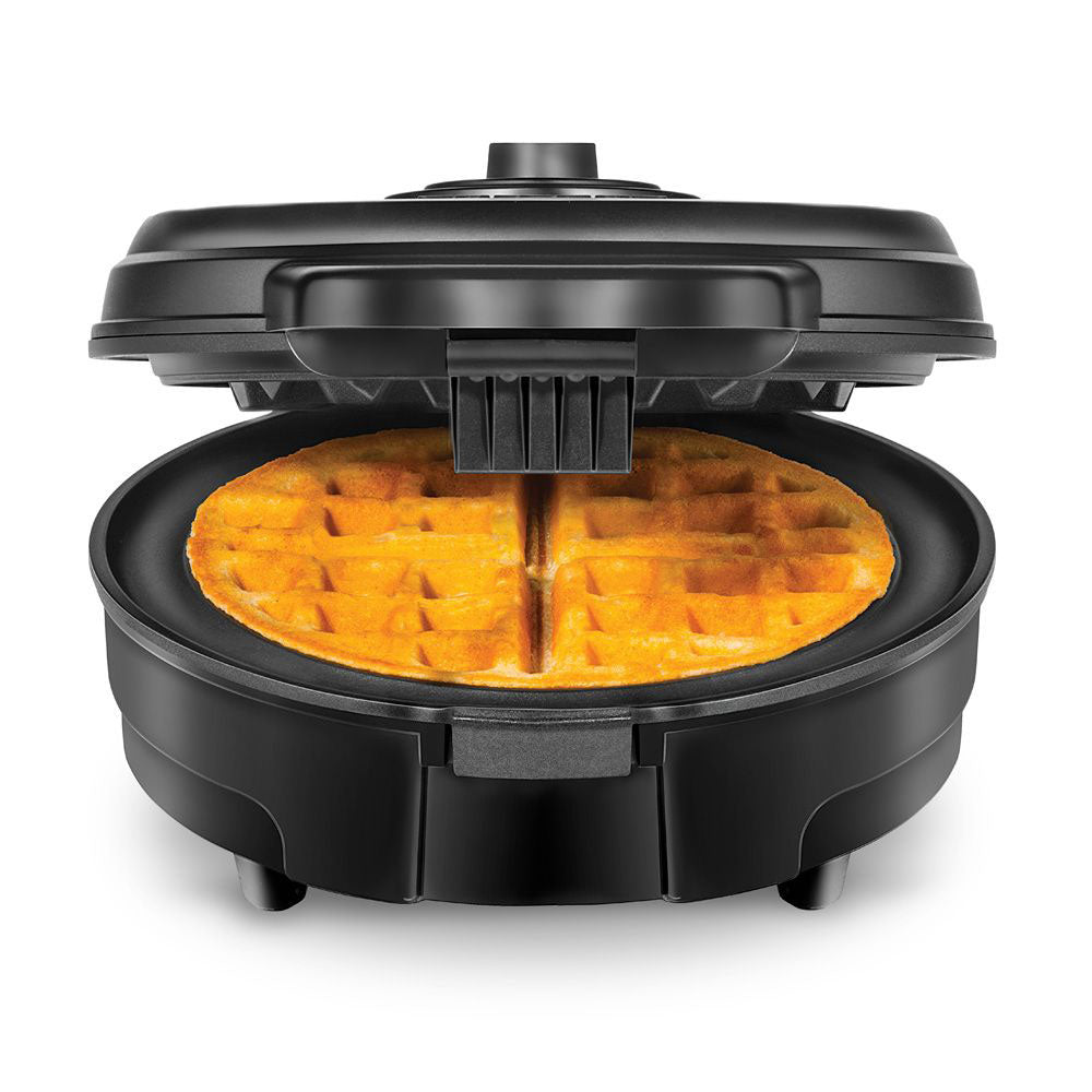 Chefman Anti Overflow Nonstick 4 Slice Electric Belgian Waffle Iron Black (Used)