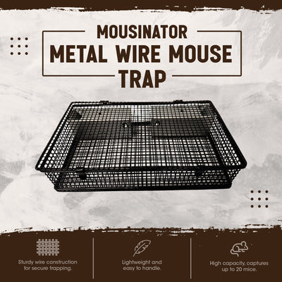 Rugged Ranch Products Mousinator Metal Wire Mouse Trap for Pest Control, 2 Pack - VMInnovations