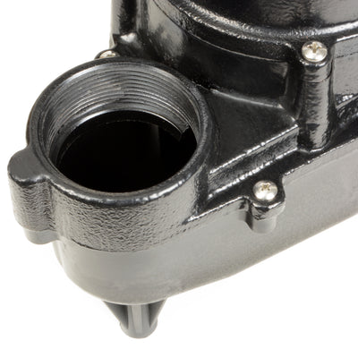 Eco-Flo 1/2 HP 5700 GPH Cast Iron Sewage Pump Angle Switch & Impeller(For Parts)