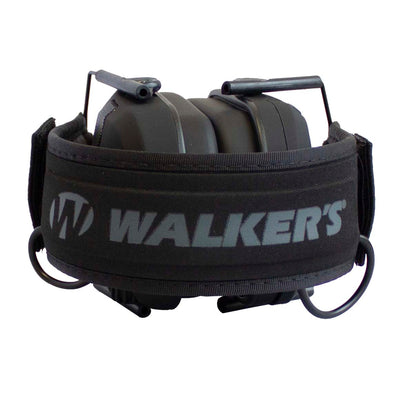 Walker's Razor Black Punisher Electronic Hearing Protection Earmuff w/ Case