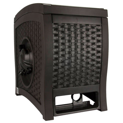 Suncast RSW125D 125 Ft Garden Hose Wicker Reel Touch and Go - Mocha  (3 Pack)