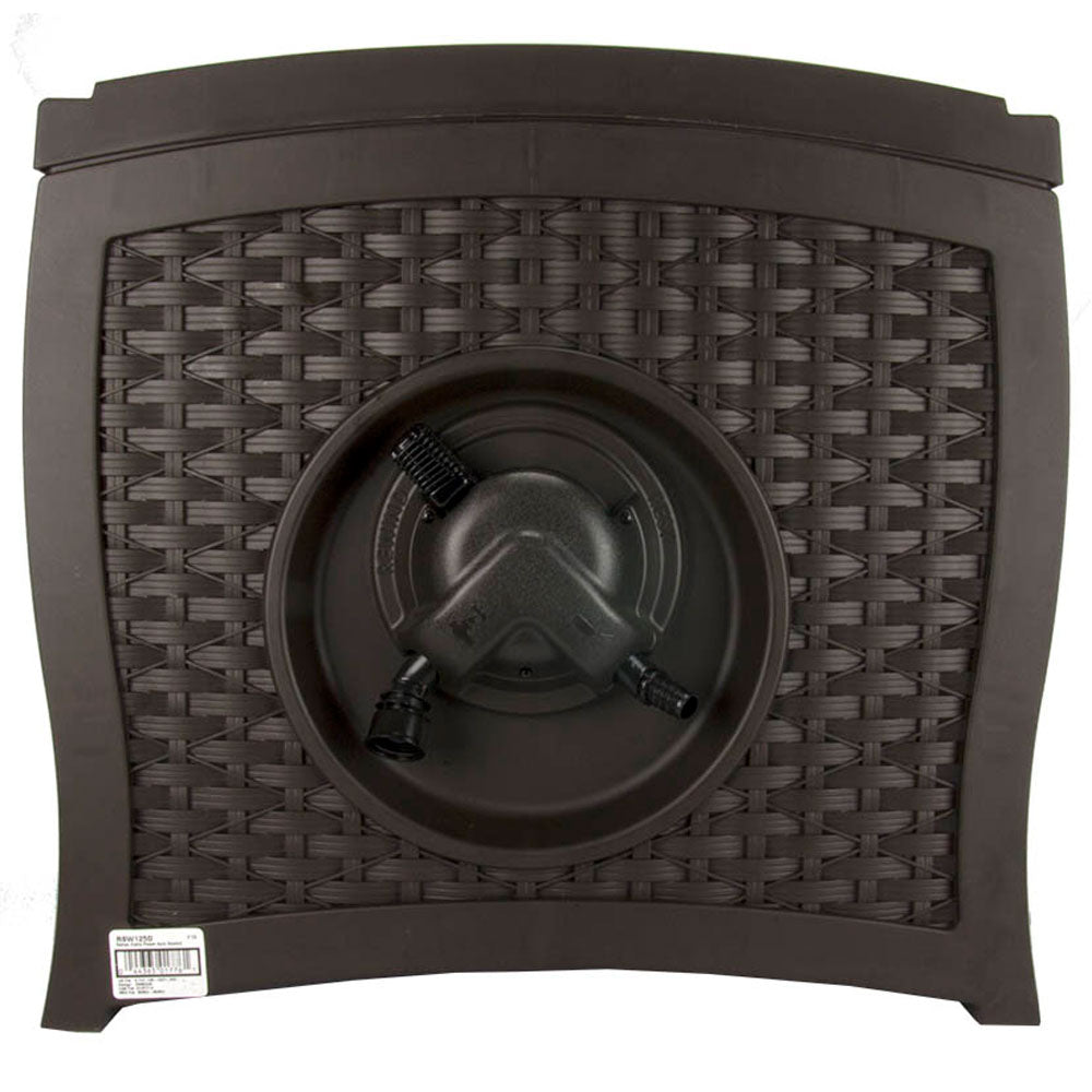 Suncast 125 Foot Wicker Reel Touch and Go Garden Hose Storage, Mocha (4 Pack)