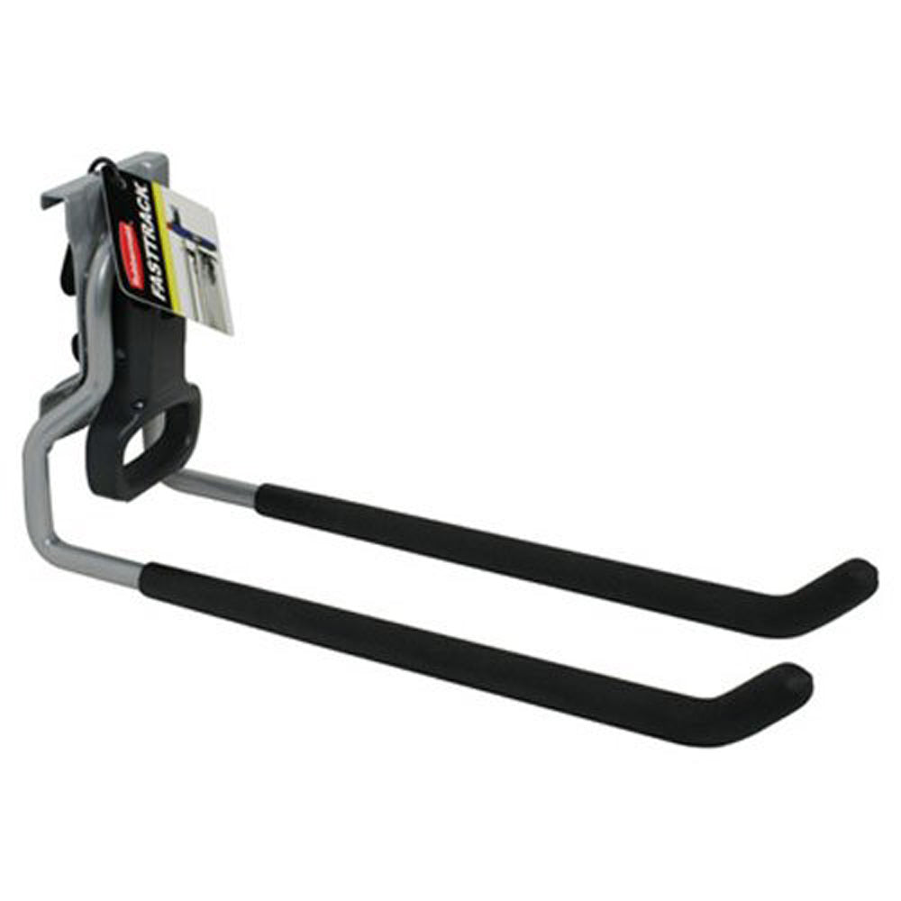 Rubbermaid 4 FastTrack Wall Mounted Storage Rails and Versatile Hook Assortment