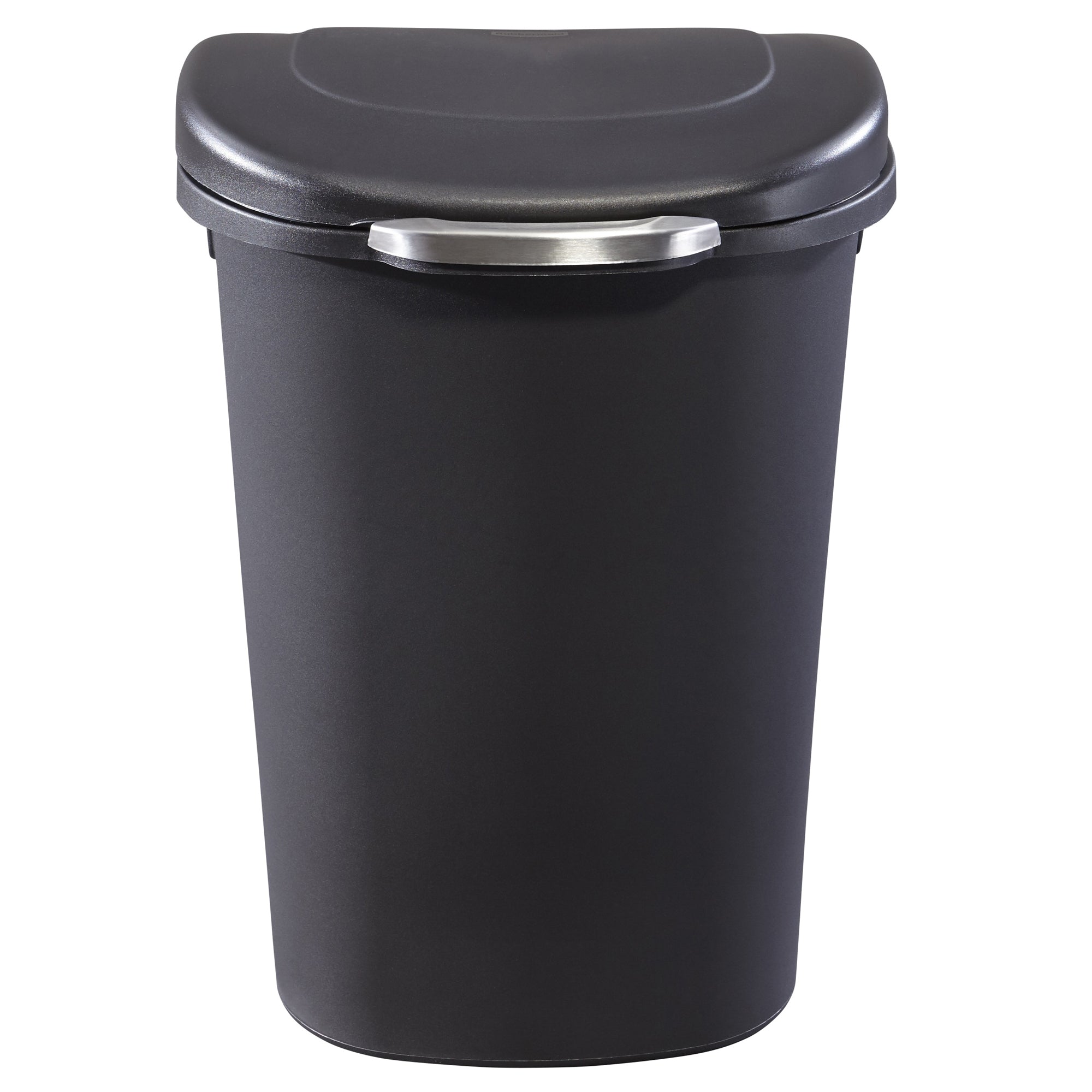 Rubbermaid Touch Top 13 Gallon Plastic Wastebasket Trash Can w/ Lid & Liner Lock