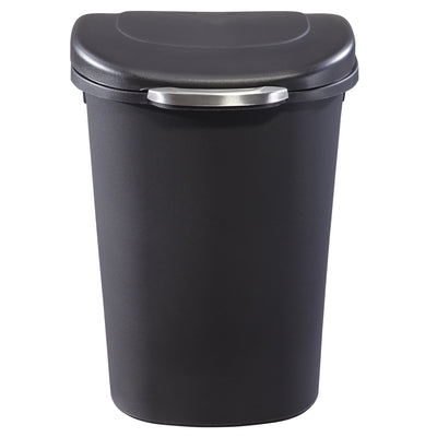 Rubbermaid Touch Top 13 Gallon Plastic Wastebasket Trash Can w/ Lid & Liner Lock