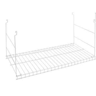 Rubbermaid 24 In Universal Closet Steel Wire Added Storage Hanging Shelf, White