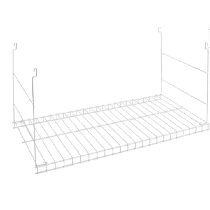 Rubbermaid 24" Universal Closet Steel Wire Added Storage Shelf, White (Open Box)